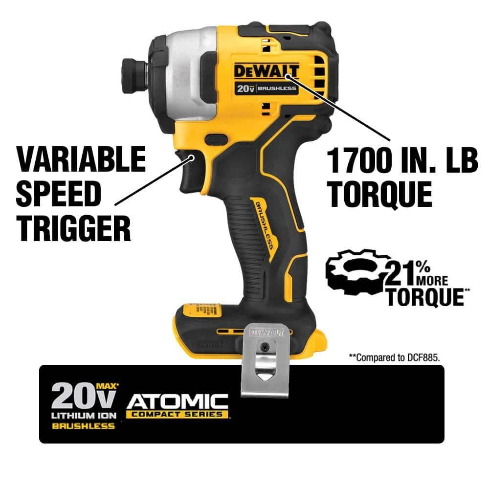 TOURNENIS À CHOCS 1/4'' BRUSHLESS ATOMIC 20V MAX