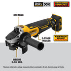 RECTIFIEUSE COUDÉE 4-1/2'' À PALETTTE BRUSHLESS 20V MAX XR