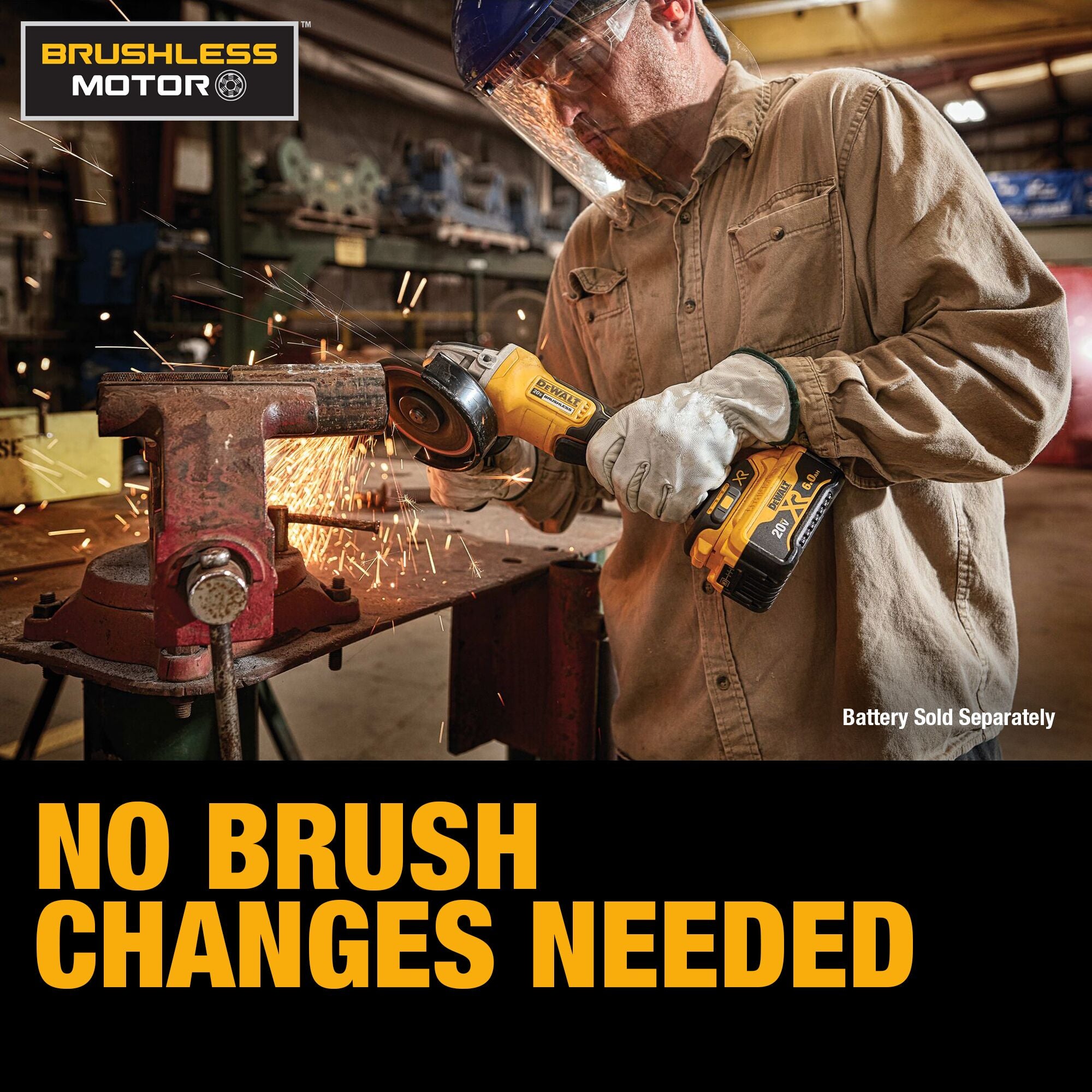 RECTIFIEUSE COUDÉE 4-1/2'' À PALETTTE BRUSHLESS 20V MAX XR
