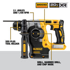 20V MAX XR 1" SDS+ BRUSHLESS ROTARY HAMMER