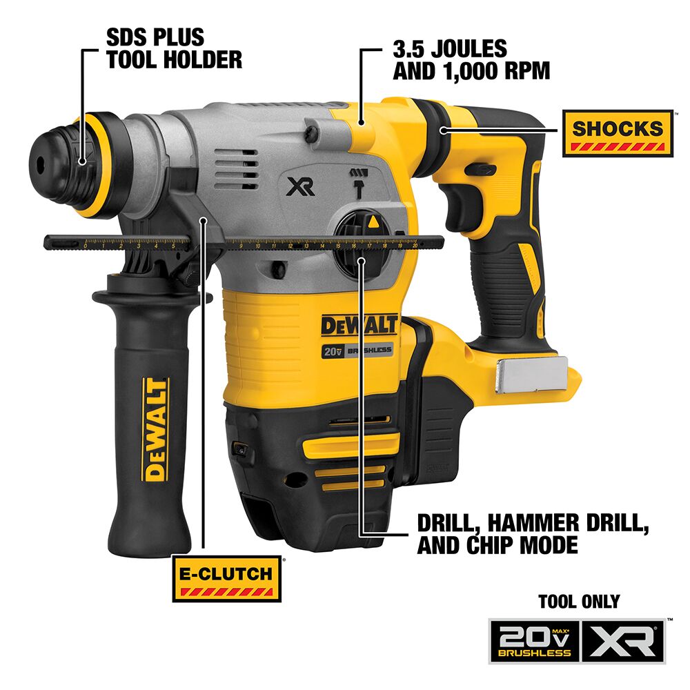 MARTEAU ROTATIF 1-1/8'' SDS+ BRUSHLESS 20V MAX XR