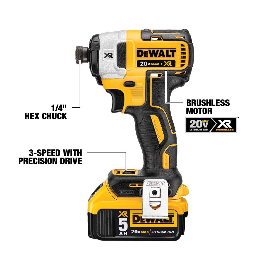 ENSEMBLE DE 6 OUTILS BRUSHLESS 20V MAX XR ( 5.0AH )