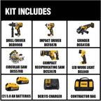 ENSEMBLE DE 6 OUTILS BRUSHLESS 20V MAX XR ( 5.0AH )