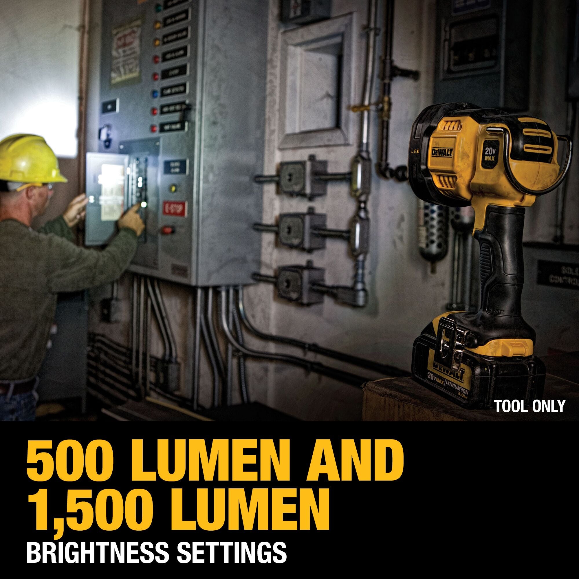 20V MAX 1,500 LUMENS JOBSITE SPOTLIGHT