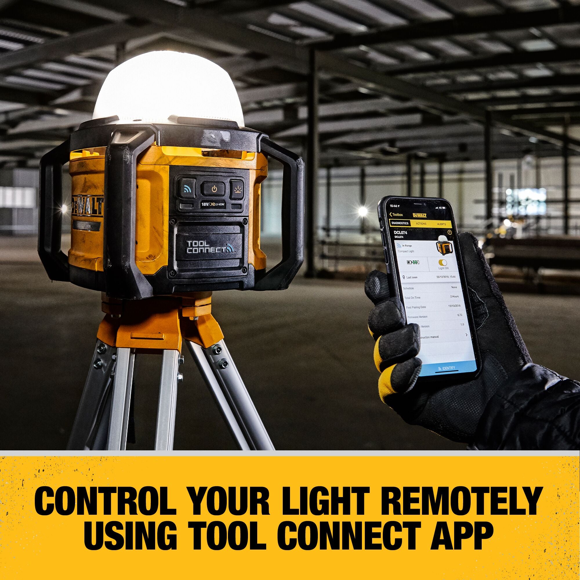 LUMIÈRE 5 000 LUMENS DE CHANTIER AVEC TOOL CONNECT 20V MAX