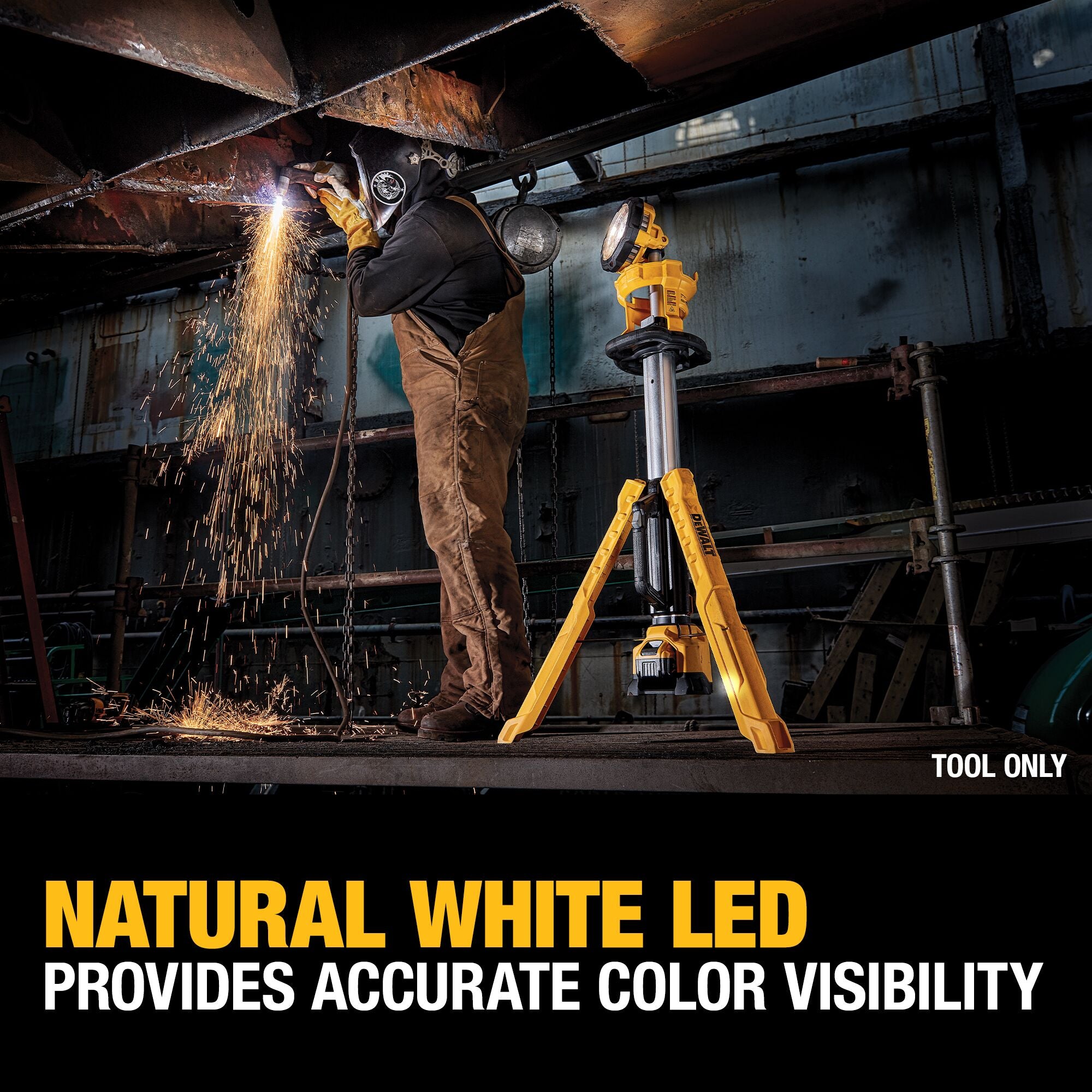 LUMIÈRE 3 000 LUMENS SUR TRÉPIED 20V MAX