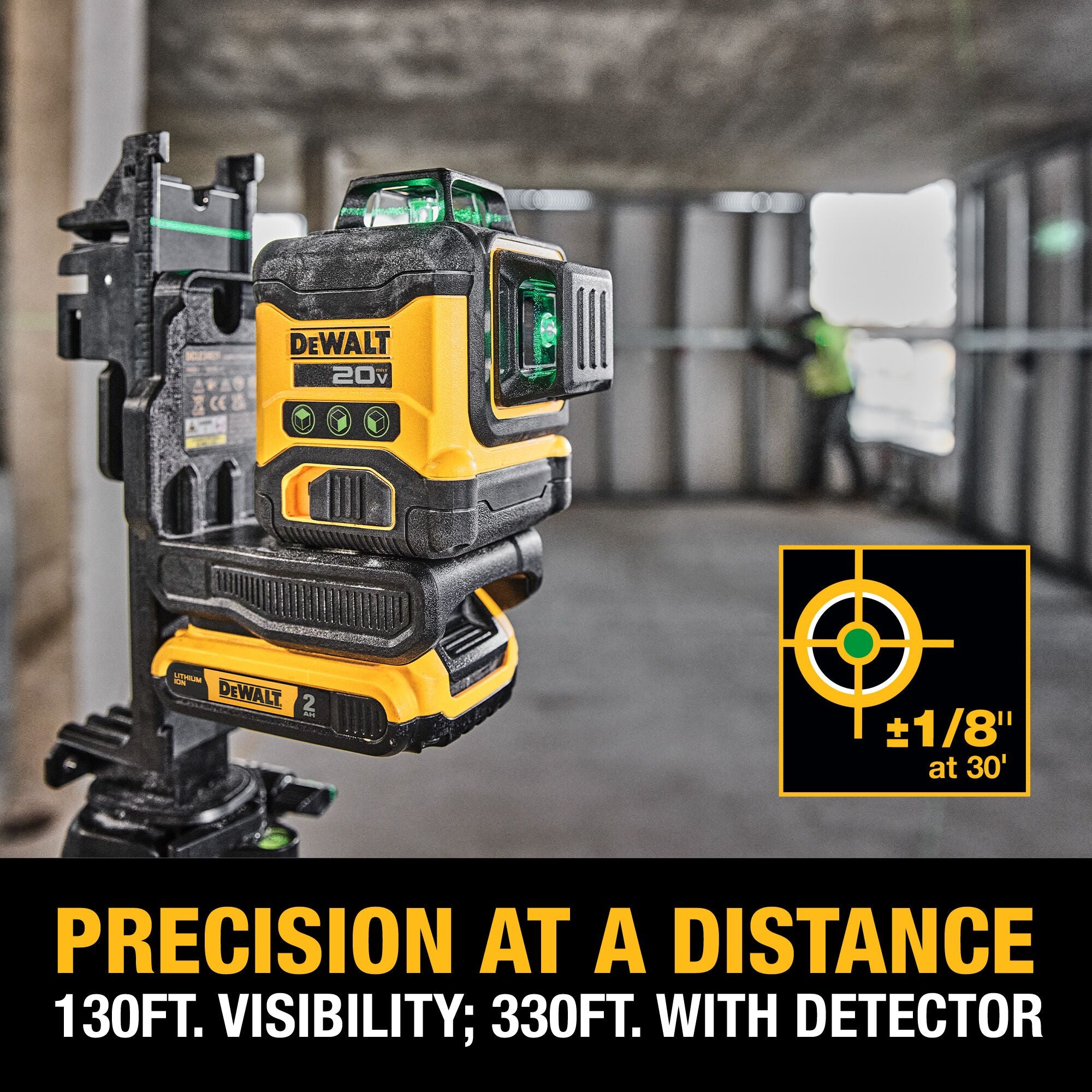 NIVEAU LASER VERT AUTOMATIQUE 3 LIGNES 360° 12V/20V