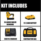 20V 5/8" TO 2-1/8" 18 GA BRAD NAILER KIT