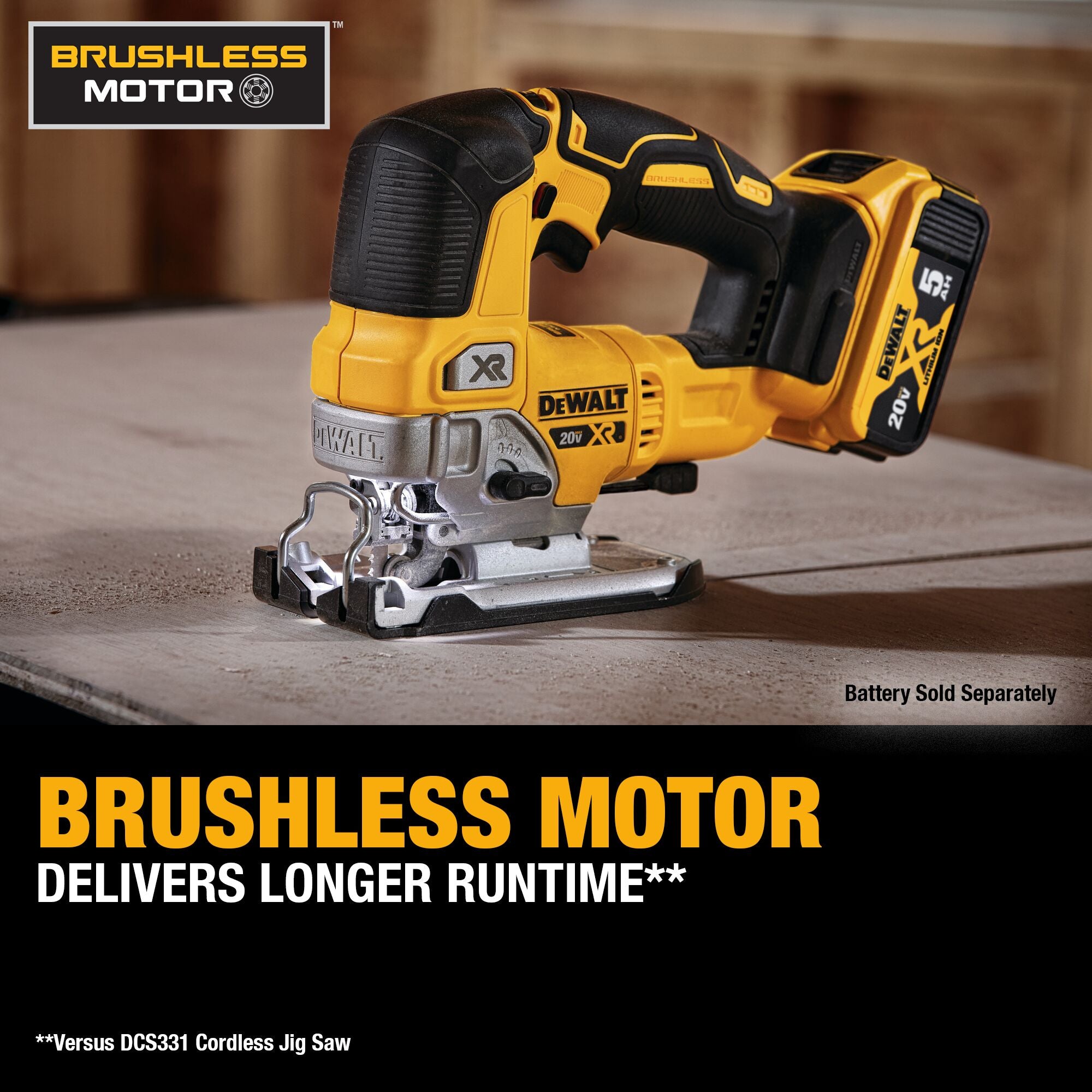 SCIE SAUTEUSE À POIGNÉE SUPÉRIEURE BRUSHLESS 20V MAX XR