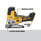 20V MAX XR BRUSHLESS BARREL GRIP JIG SAW