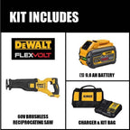 ENSEMBLE SCIE ALTERNATIVE BRUSHLESS FLEXVOLT 60V MAX (9.0AH)