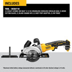 SCIE CIRCULAIRE 4-1/2'' BRUSHLESS 20V