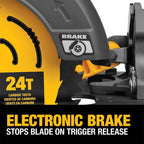SCIE CIRCULAIRE 7-1/4'' GEN II BRUSHLESS 60V FLEXVOLT