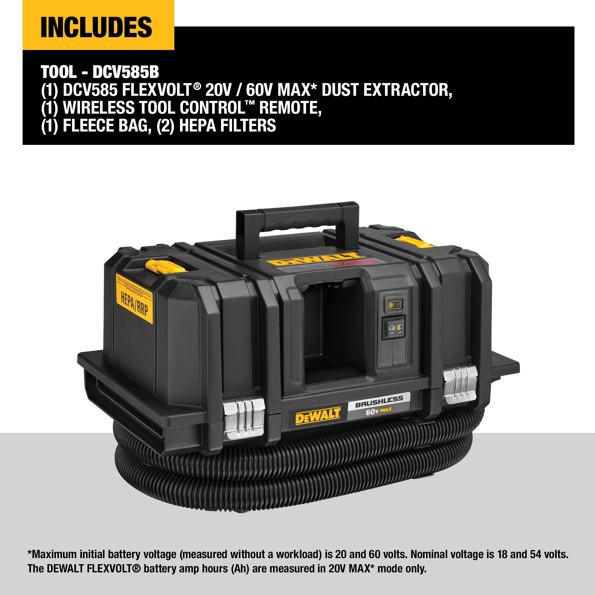 ASPIRATEUR DE POUSSIÈRE FLEXVOLT 60V