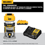 TOUPIE COMPACTE BRUSHLESS 20V MAX XR