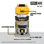 TOUPIE COMPACTE BRUSHLESS 20V MAX XR