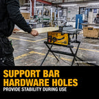 SUPPORT PLIABLE POUR BANC DE SCIE
