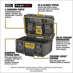 COFFRE CHARGEUR À 2 PORTS 20V TOUGHSYSTEM 2.0