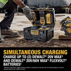 COFFRE CHARGEUR À 2 PORTS 20V TOUGHSYSTEM 2.0