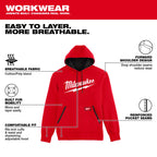 COTON OUATÉ MILWAUKEE BIG LOGO (ROUGE - MEDIUM)