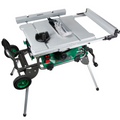 BANC DE SCIE 10'' AVEC SUPPORT À ROULETTES 15 AMP