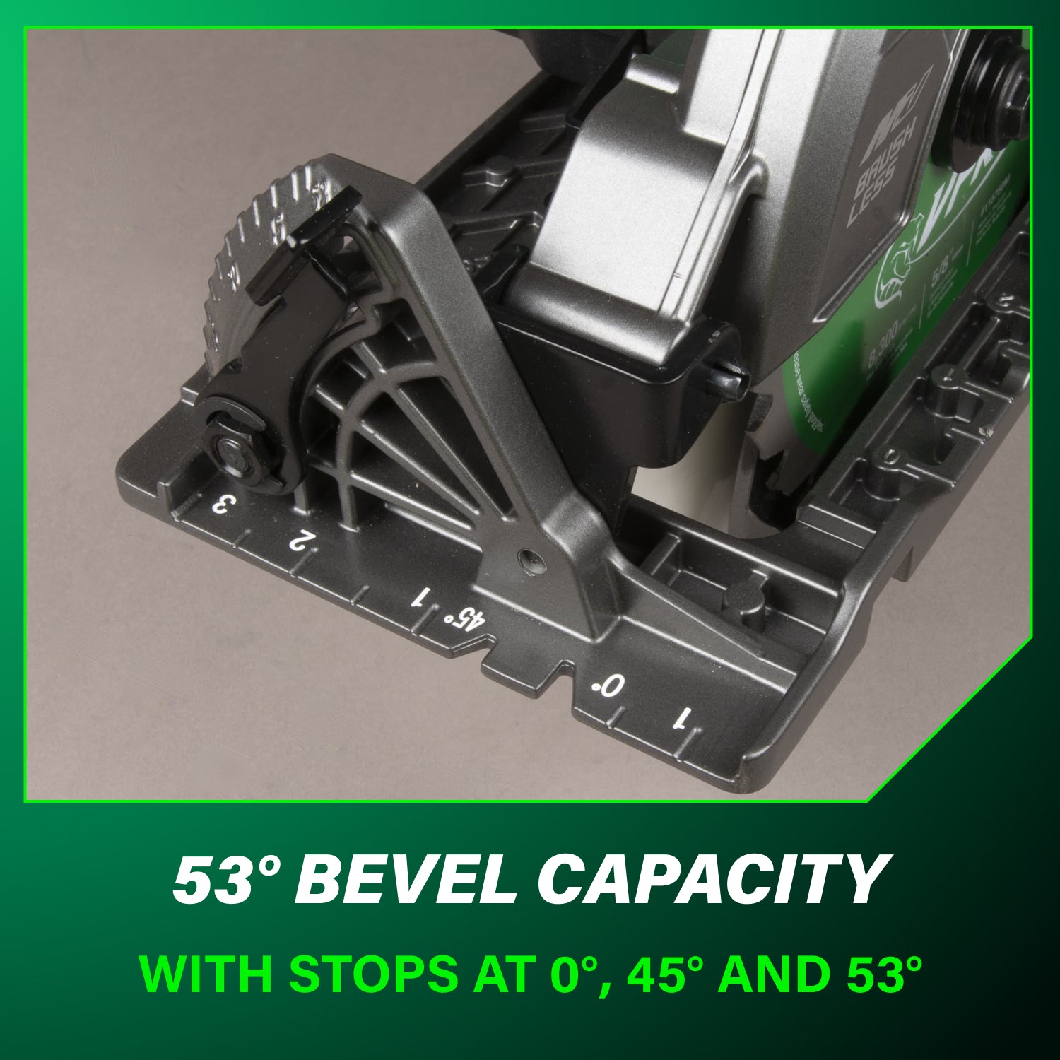 SCIE CIRCULAIRE 7-1/4'' POIGNÉE ARRIÈRE BRUSHLESS 36V