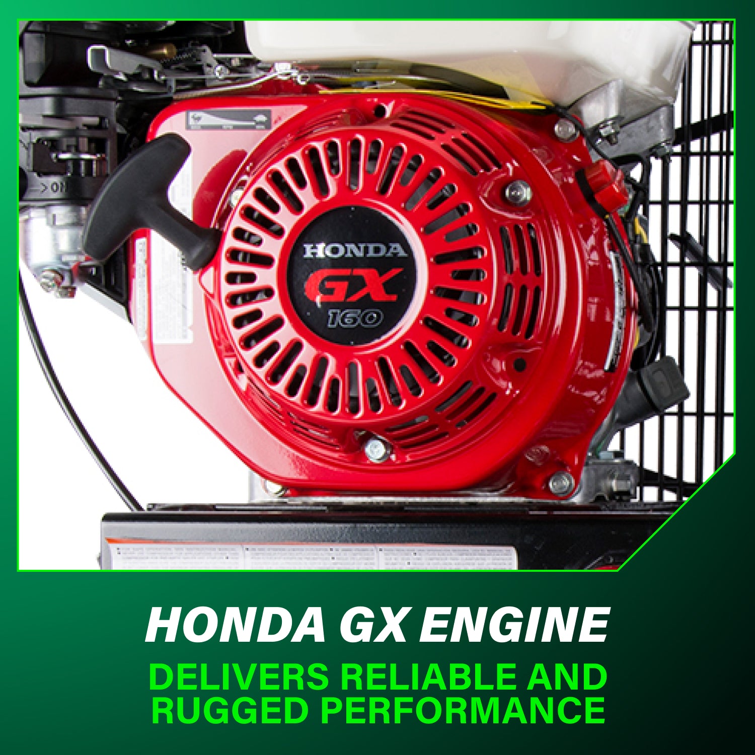 COMPRESSEUR 5.5HP 8 GALLONS GAZ HONDA SUR ROUE