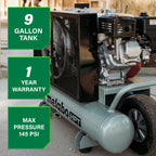 COMPRESSEUR 5.5HP 9 GALLONS SUR ROUE ''THE TANK XL''