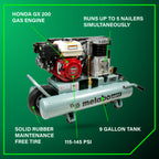 COMPRESSEUR 5.5HP 9 GALLONS SUR ROUE ''THE TANK XL''