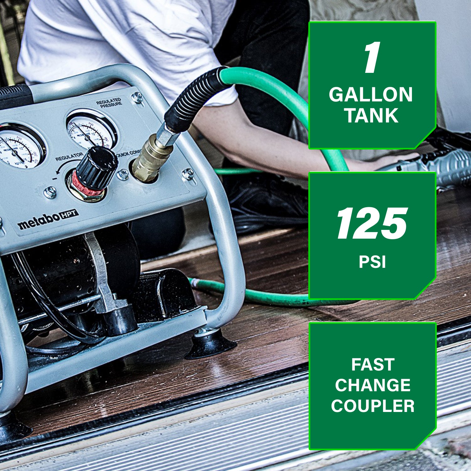 COMPRESSEUR 0.5HP 1 GALLON SANS HUILE