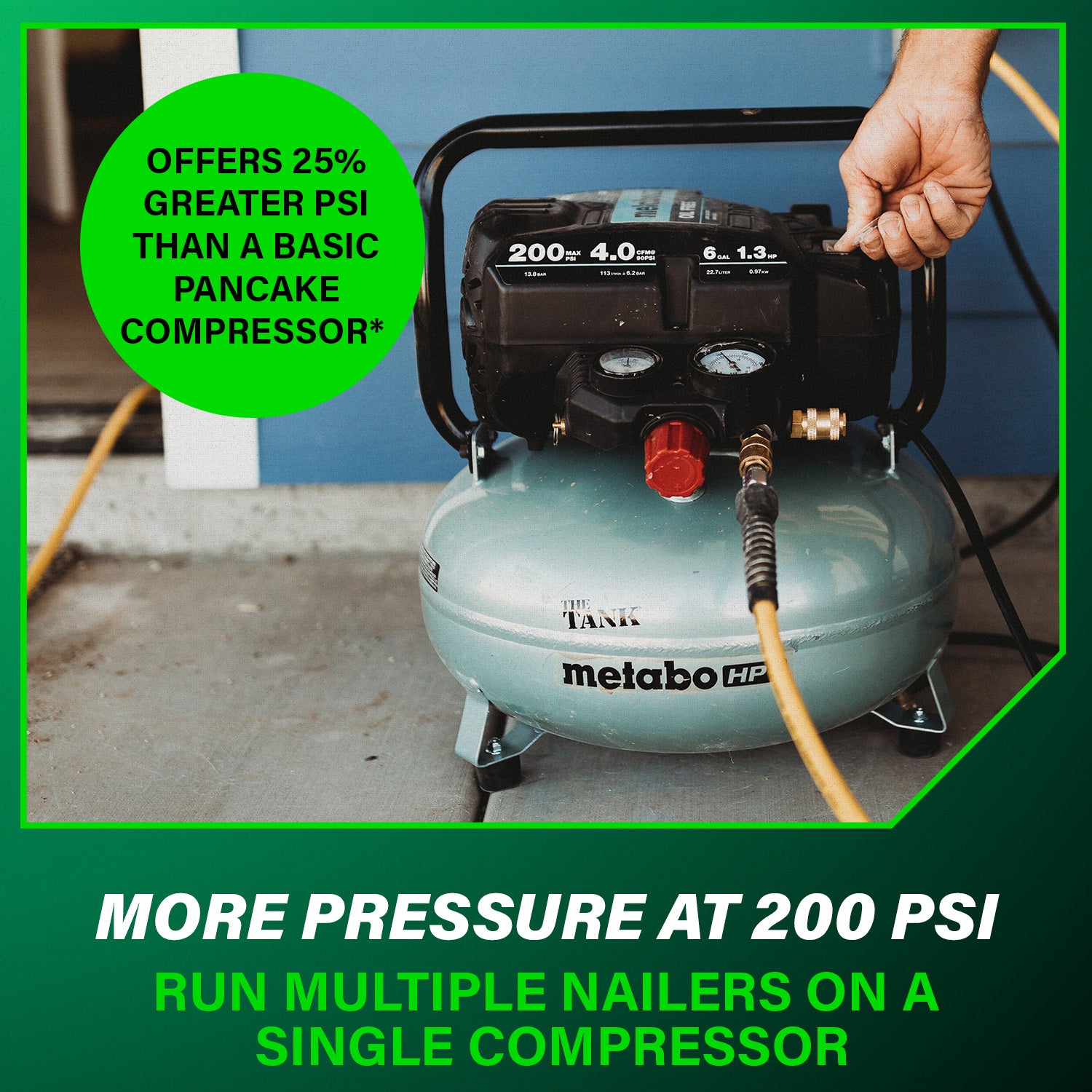 COMPRESSOR 1.3HP 6 GALLON "THE TANK"