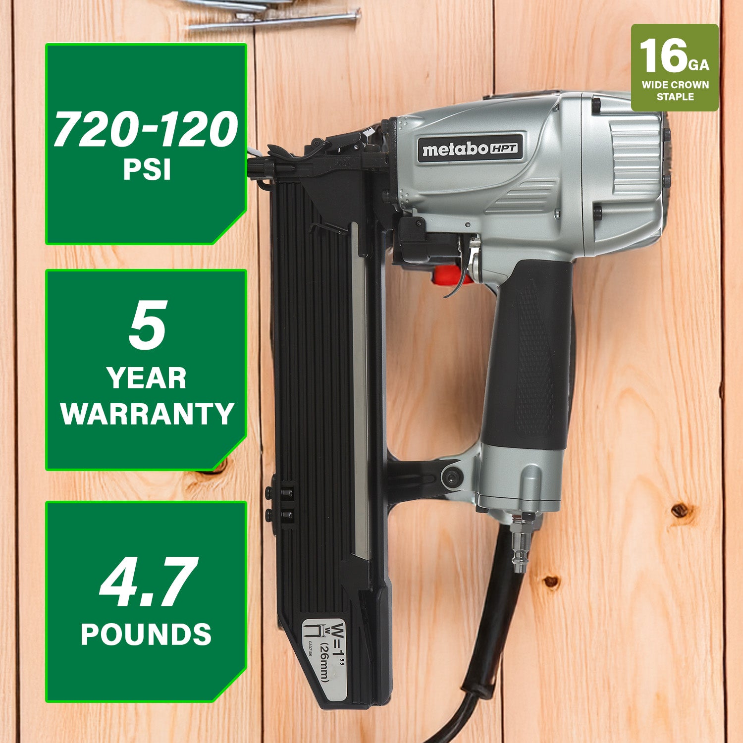1'' STAPLER 16-GA. 1'' TO 2'' (P)