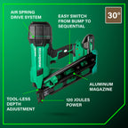 2" to 3-1/2" 30° FRAMING NAILER KIT (18V)