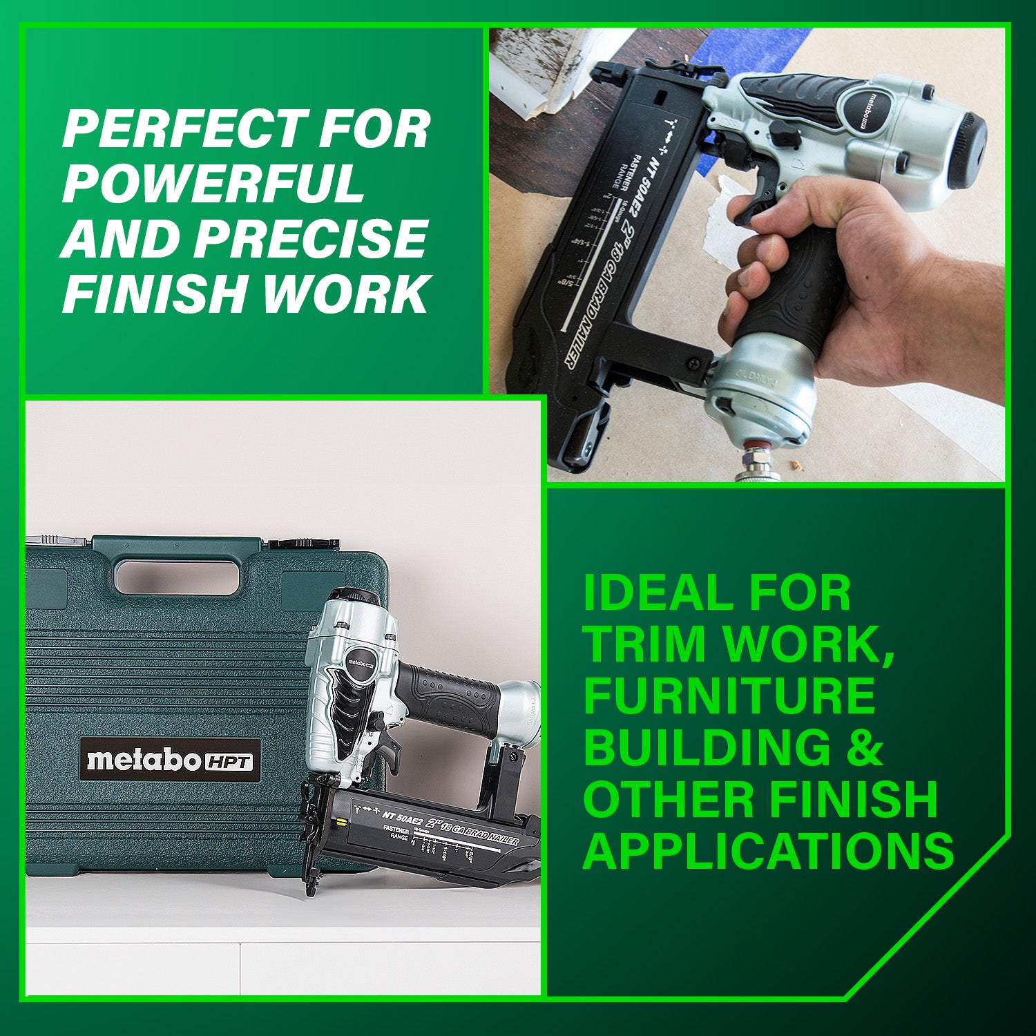 18 GAUGE FINISH NAILER, 5/8'' TO 2''