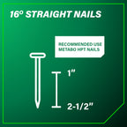 CLOUEUSE À FINITION CAL. 16 DE 1'' À 2-1/2''
