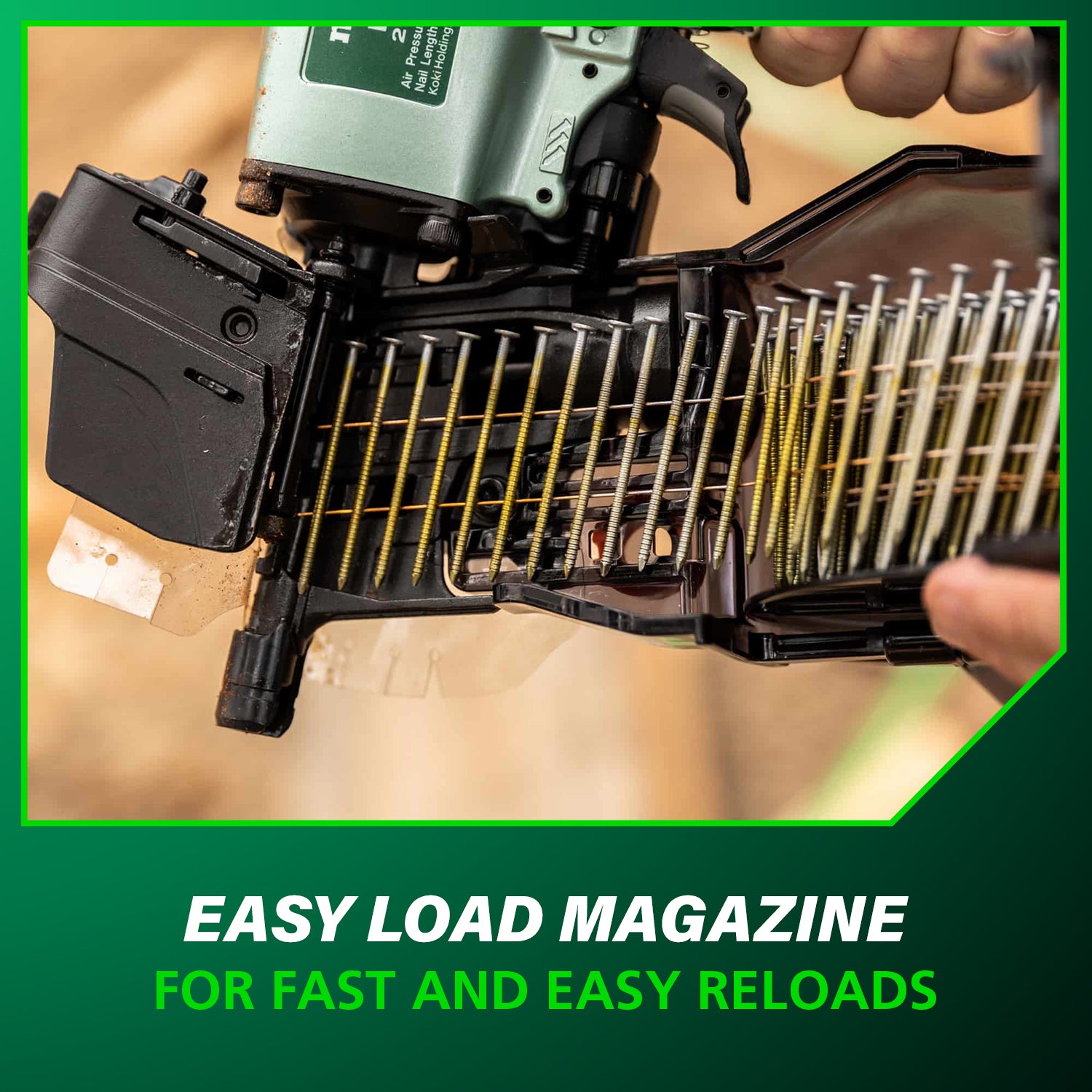 15° COIL SIDING NAILER 1-1/2'' TO 2-1/2''