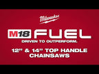 ENSEMBLE SCIE À CHAÎNE 14'' M18 FUEL BRUSHLESS (XC8.0)