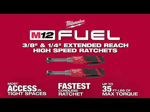 ENSEMBLE CLÉ À CLIQUET ALLONGÉE 3/8'' M12 FUEL