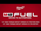 CLÉS À CHOCS COUPLE ÉLEVÉ 1/2'' M18 FUEL BRUSHLESS (ANNEAU)