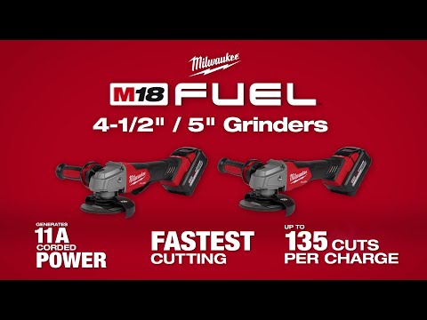 RECTIFIEUSE COUDÉE 4-1/2''/ 5'' À PALETTE M18 FUEL BRUSHLESS