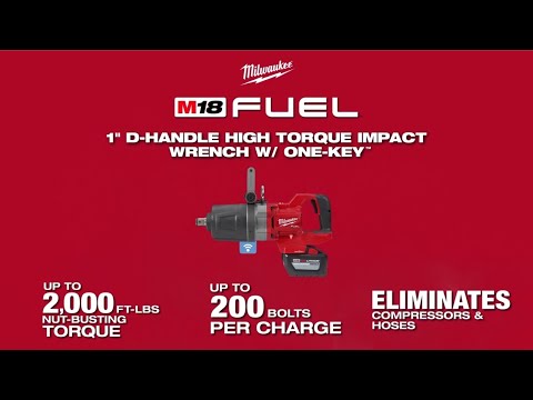 CLÉS À CHOCS 1'' POGNÉE EN D M18 FUEL BRUSHLESS ONE-KEY