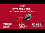 TRONÇONNEUSE 9'' ONE-KEY™ M18 FUEL BRUSHLESS
