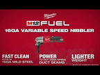GRIGNOTEUSE CALIBRE 16 À VITESSE VARIABLE M12 FUEL BRUSHLESS