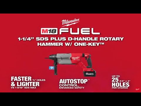 ENSEMBLE MARTEAU ROTATIF 1-1/4'' SDS+ M18 FUEL (XC6.0)