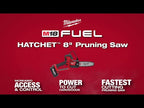 SCIE D'ÉLAGAGE 8'' HATCHET M18 FUEL BRUSHLESS