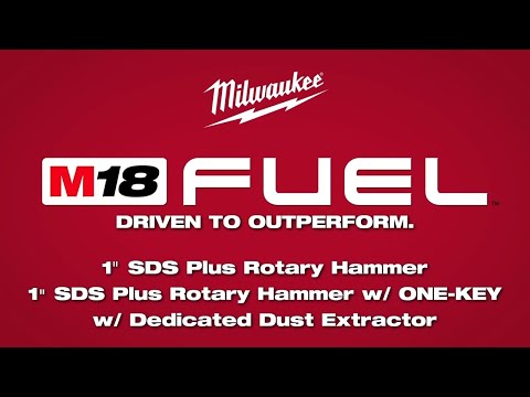 ENSEMBLE MARTEAU ROTATIF 1'' SDS+ M18 FUEL HAMMERVAC (XC6.0)