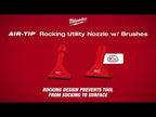 BUSE UTILITAIRE OSCILLANTE AIR-TIP™ AVEC BROSSES