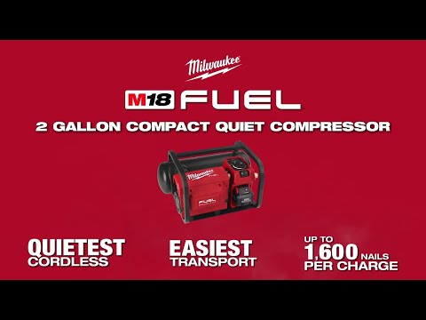 COMPRESSEUR 2 GALLONS SILENCIEUX COMPACT M18 FUEL BRUSHLESS