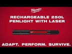 LAMPE-STYLO 250 LUMENS AVEC LASER RECHARGEABLE USB