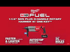MARTEAU ROTATIF 1-1/4'' SDS+ M18 FUEL BRUSHLESS ONE-KEY